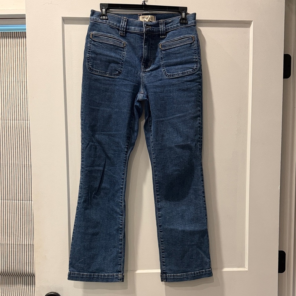 Madewell Mid-Rise Kick-Out Jeans in Blue